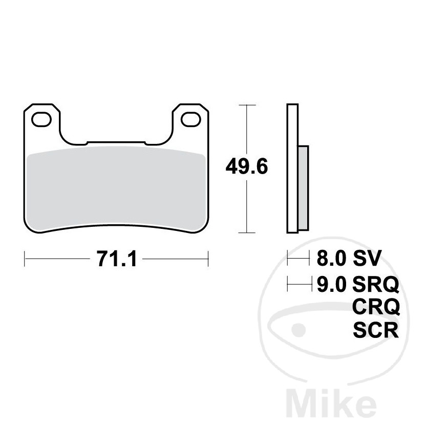 Bremseklodser SINTERED TRQ TRWAlternative: 7320007