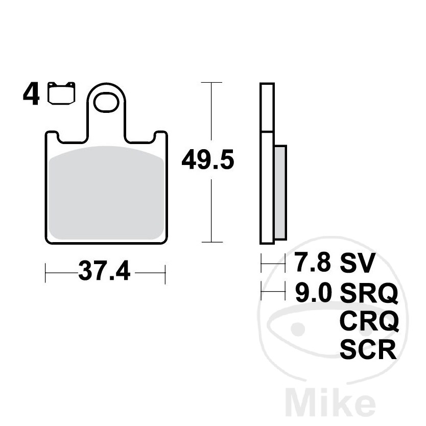 Bremseklodser SINTERED TRQ TRW