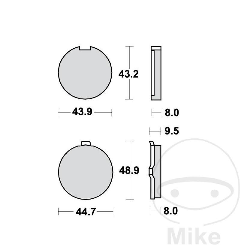 Bremseklodser lucas standard