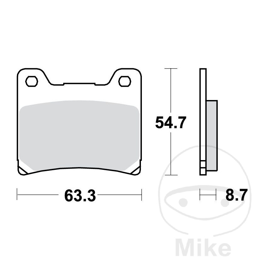 Bremseklodser lucas standard /7630040