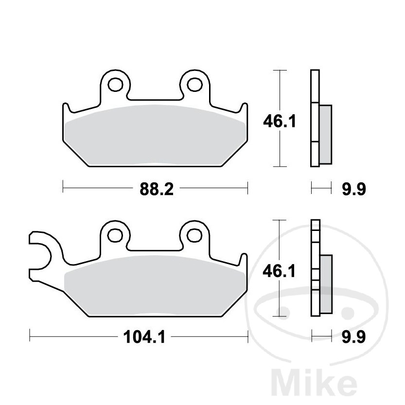 Bremseklodser lucas standard /7630101