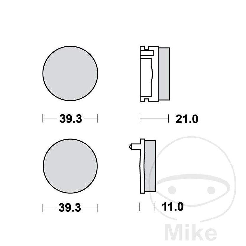 Bremseklodser lucas standardALTN 7326051