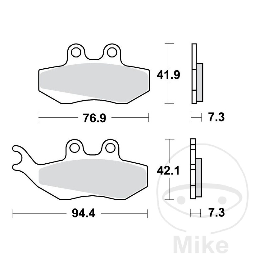 Bremseklodser lucas standard /7630086