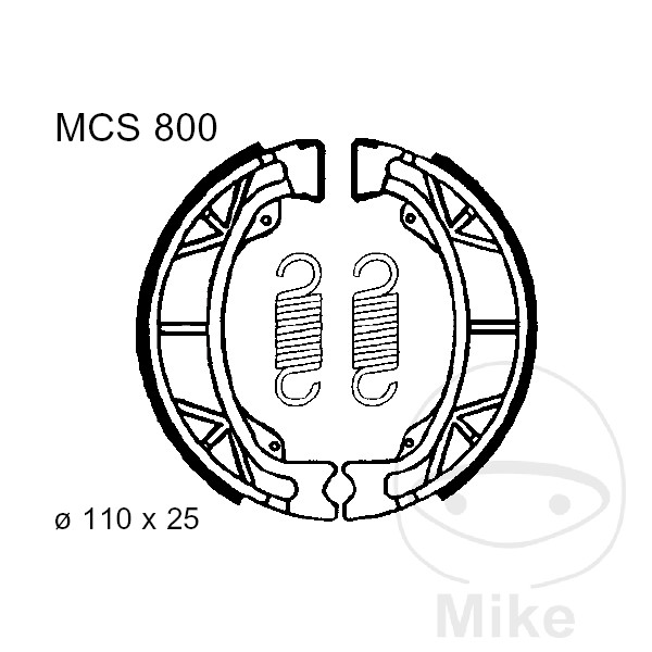 Bremsebakker med fjeder lucas