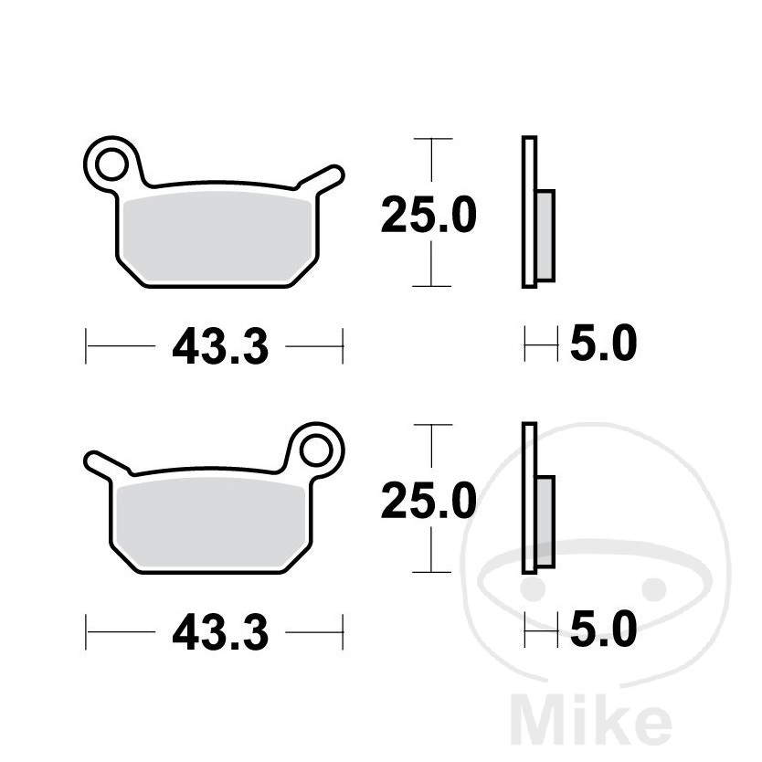Bremseklodser lucas sintret off road
