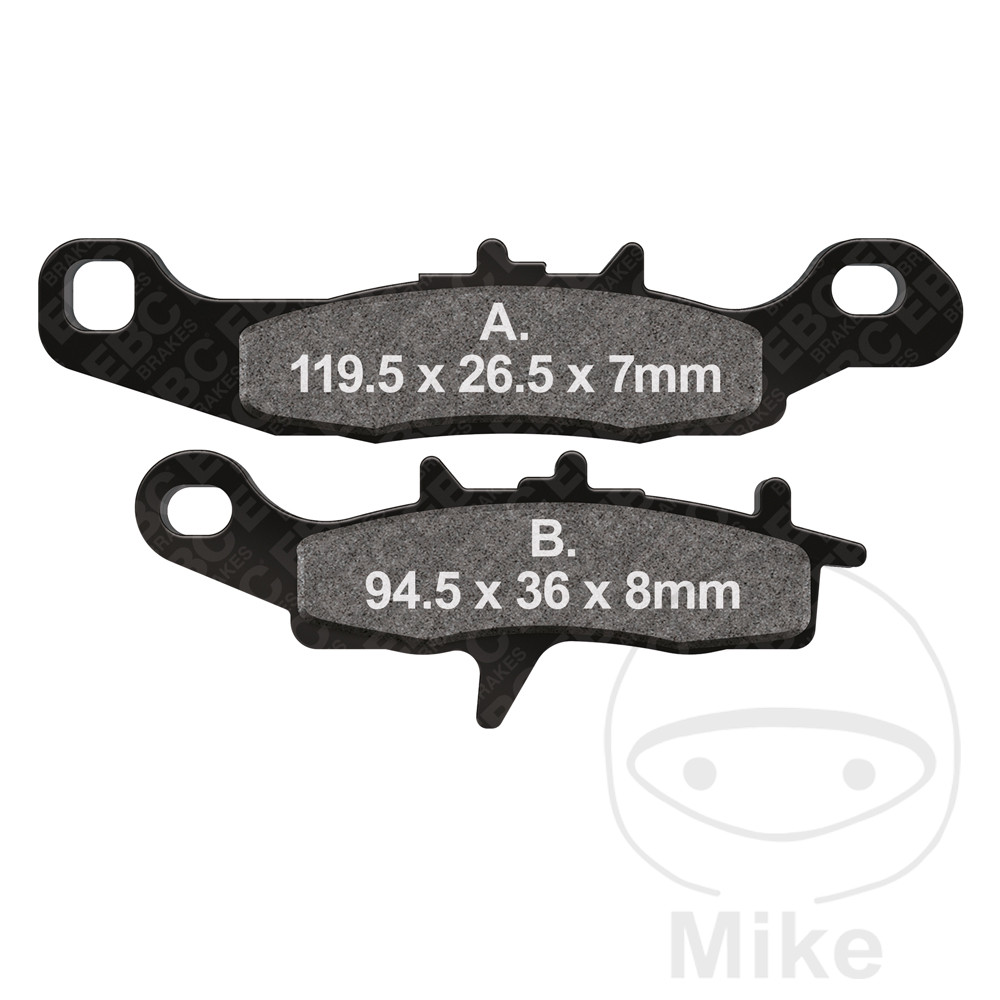 Bremseklodser sintret m extra bid r ebc mx