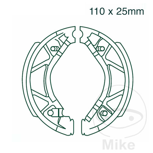 BRAKE SHOES REAR WITH SPRINGS EBC