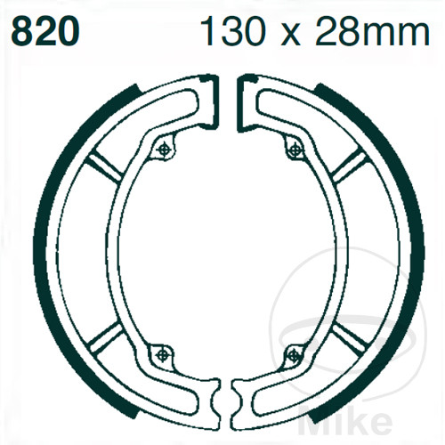 BRAKE SHOES REAR EXCLUDING SPRINGS EBC