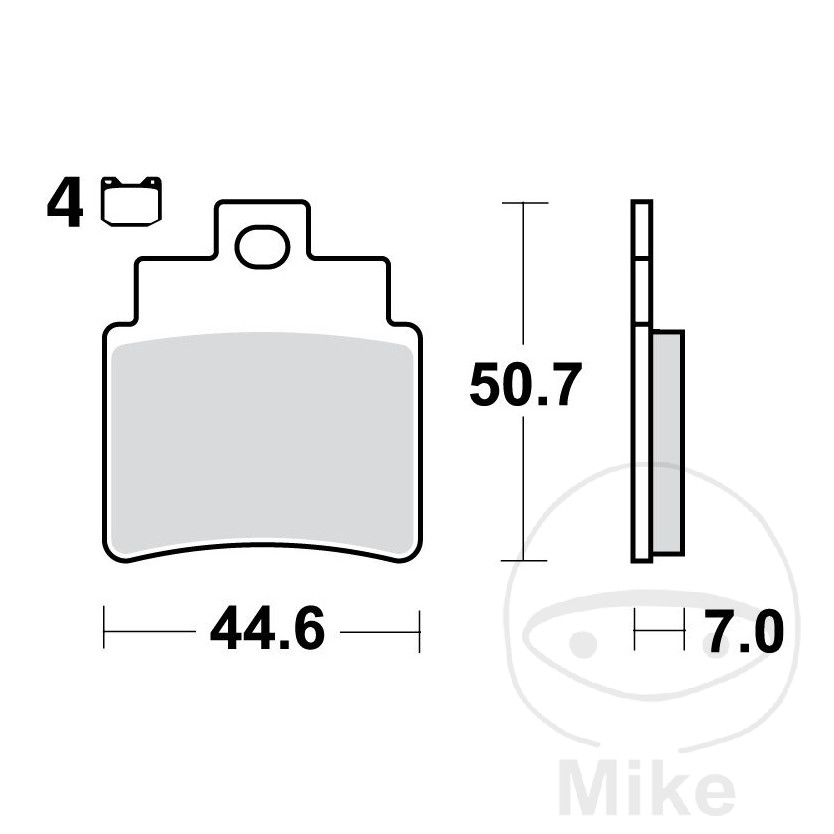 Bremseklodser scooter sintered srm trwaltn 7323470