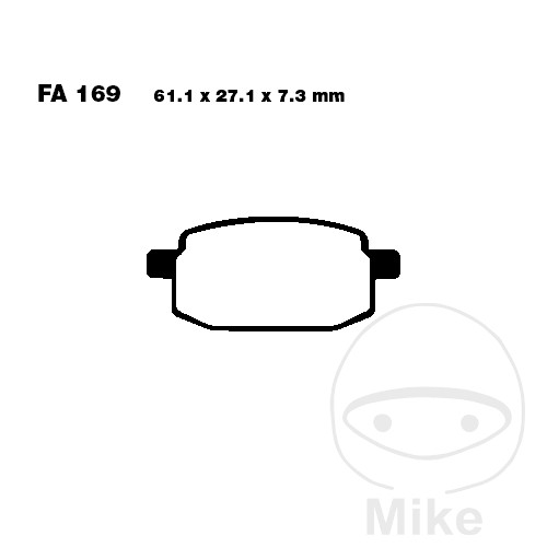 Bremseklodser CARBON SCOOTER EBC SFAC169
