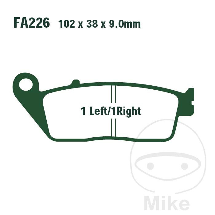 Bremseklodser STD EBC FA226