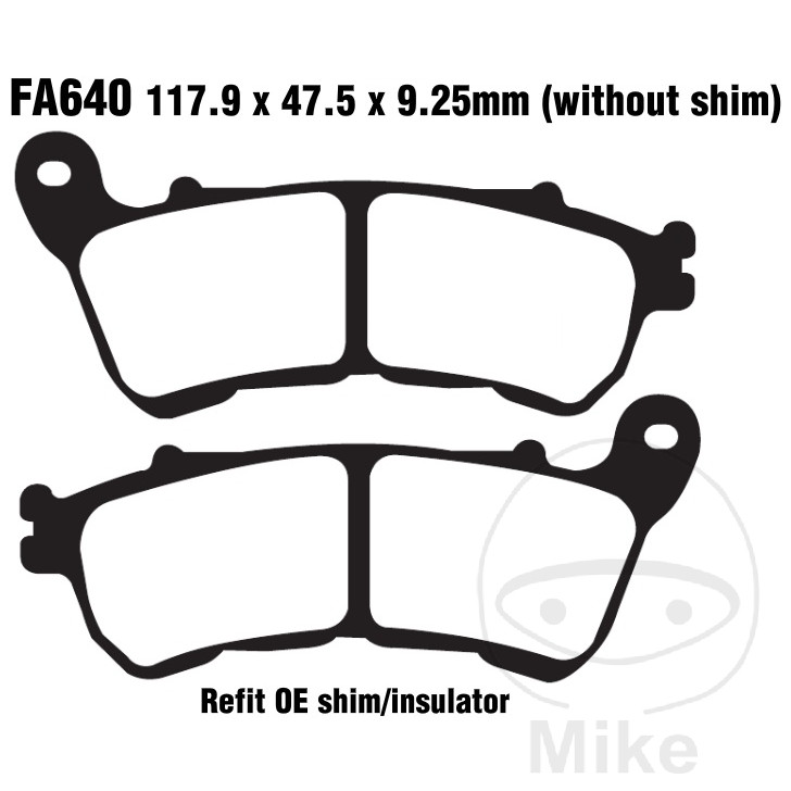 Bremseklodser STD EBC FA640