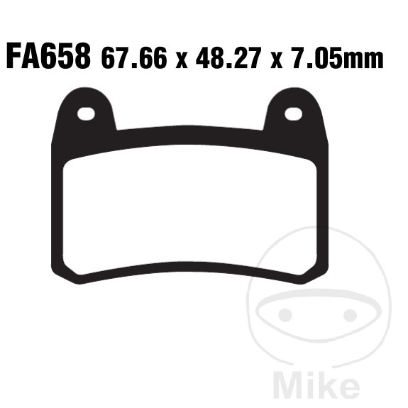 Bremseklodser STD EBC FA658