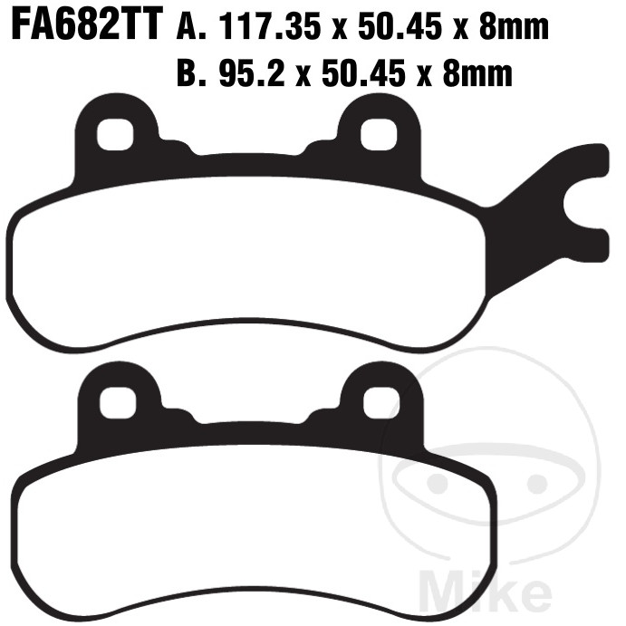 Bremseklodser STD EBC FA682TT