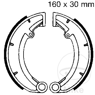 Bremsebakker uden fjeder ebc