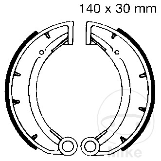 Bremsebakker uden fjeder ebc