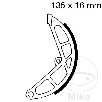 Bremsebakker uden fjeder ebc