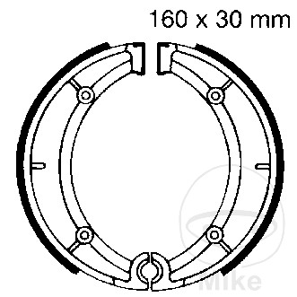 Bremsebakker uden fjeder ebc