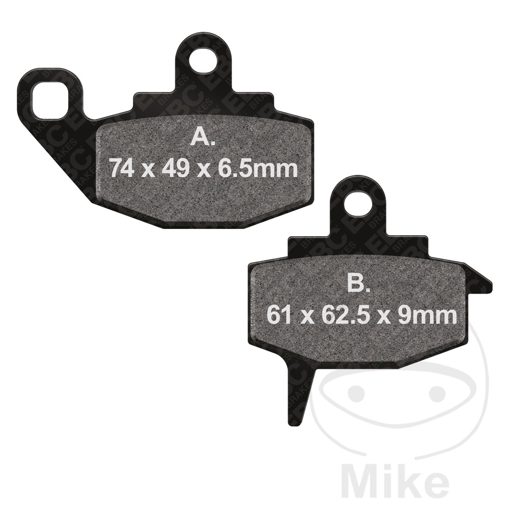 Bremseklodser sintret m extra bid r ebc mx